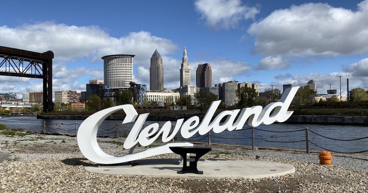 Cleveland Script Sign (The Foundry)